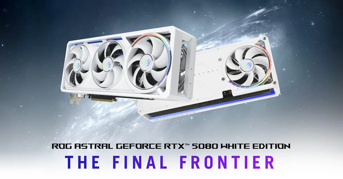ASUS ROG Astral GeForce RTX 5080 16GB GDDR7 WHITE OC Edition 16GB GDDR7 Graphics Card